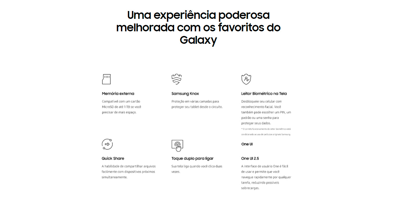 Tablet Samsung Galaxy A7 WiFi T500 64GB 3GB RAM Tela Grande 10.4